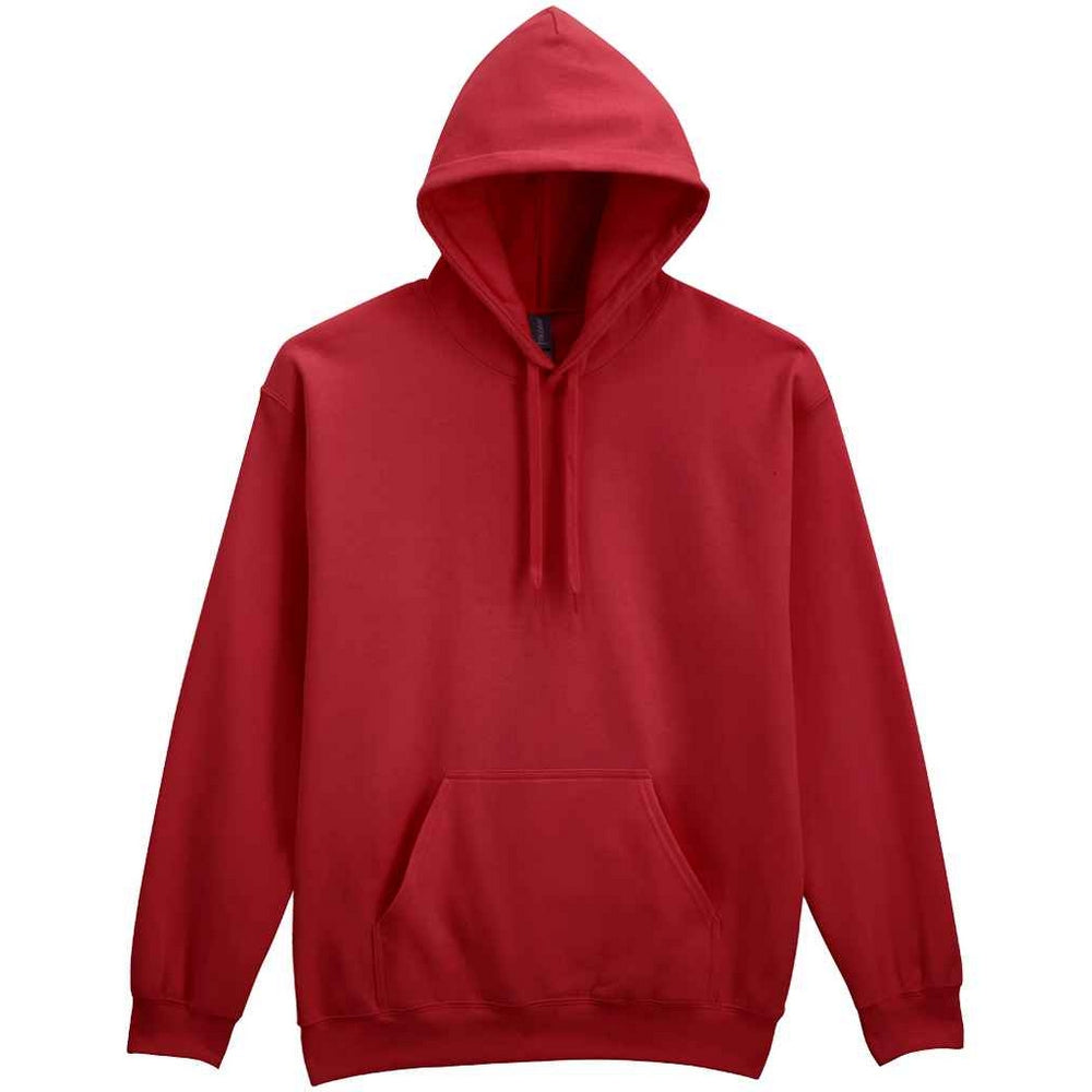 Cardinal Red - Front - Gildan Mens Midweight Soft Touch Hoodie