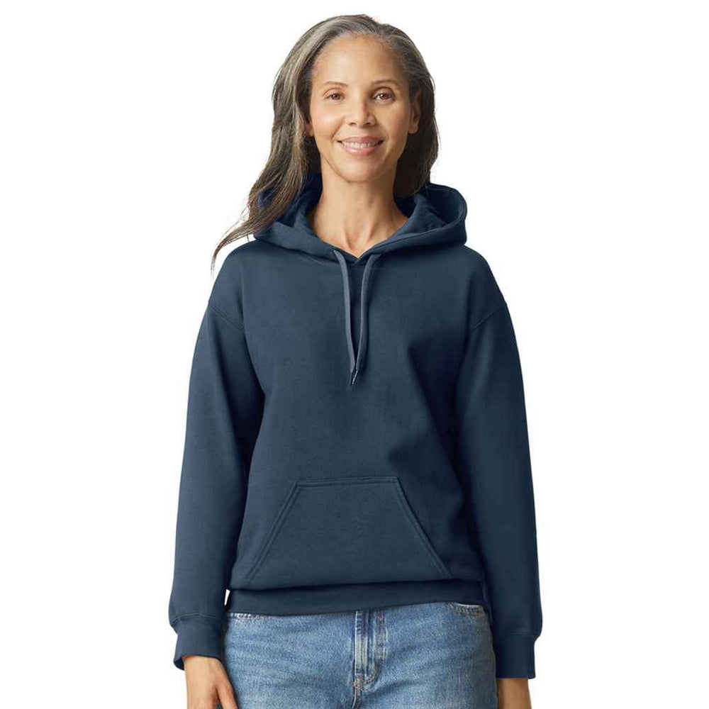 Blue Dusk - Side - Gildan Mens Midweight Soft Touch Hoodie