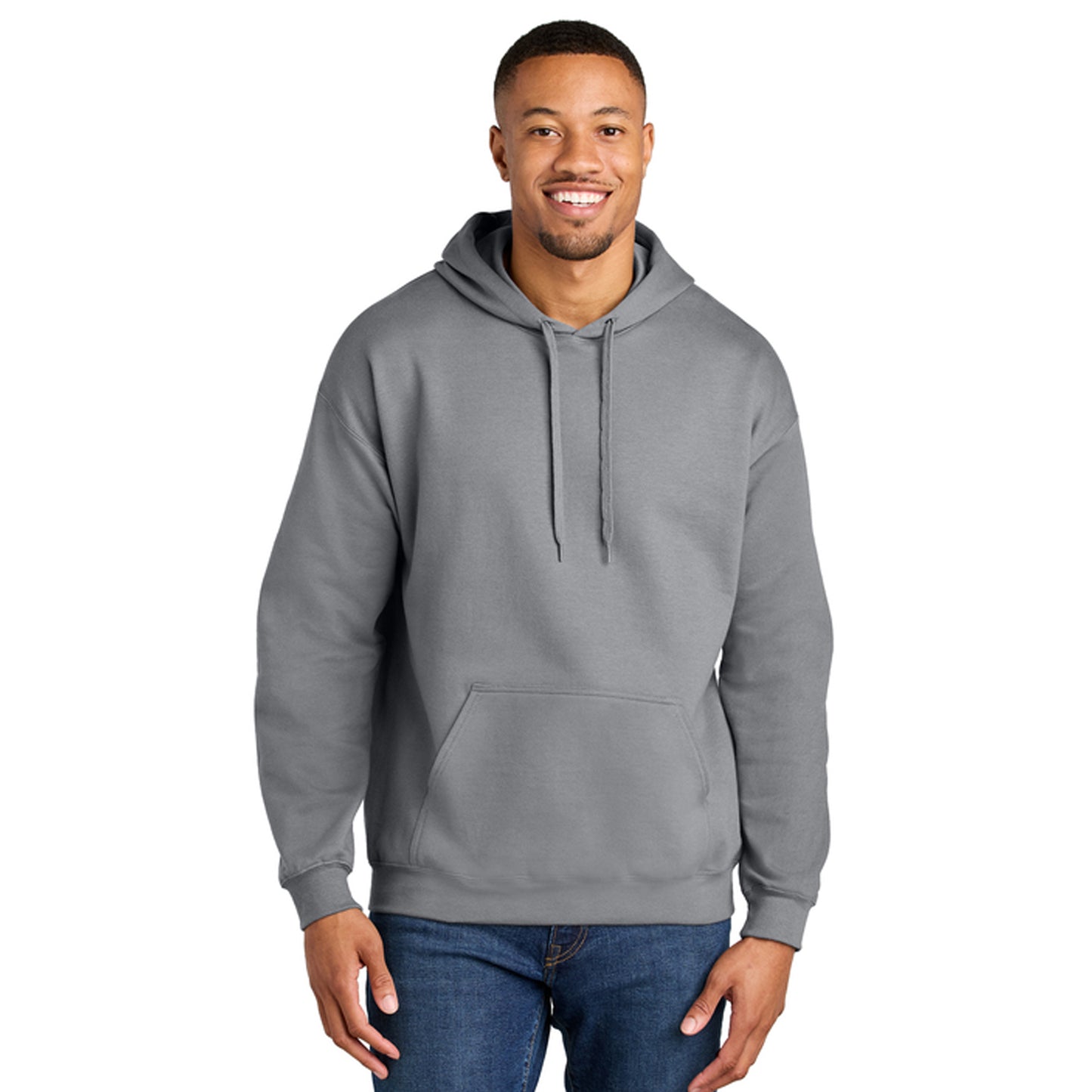 Cement - Side - Gildan Mens Midweight Soft Touch Hoodie