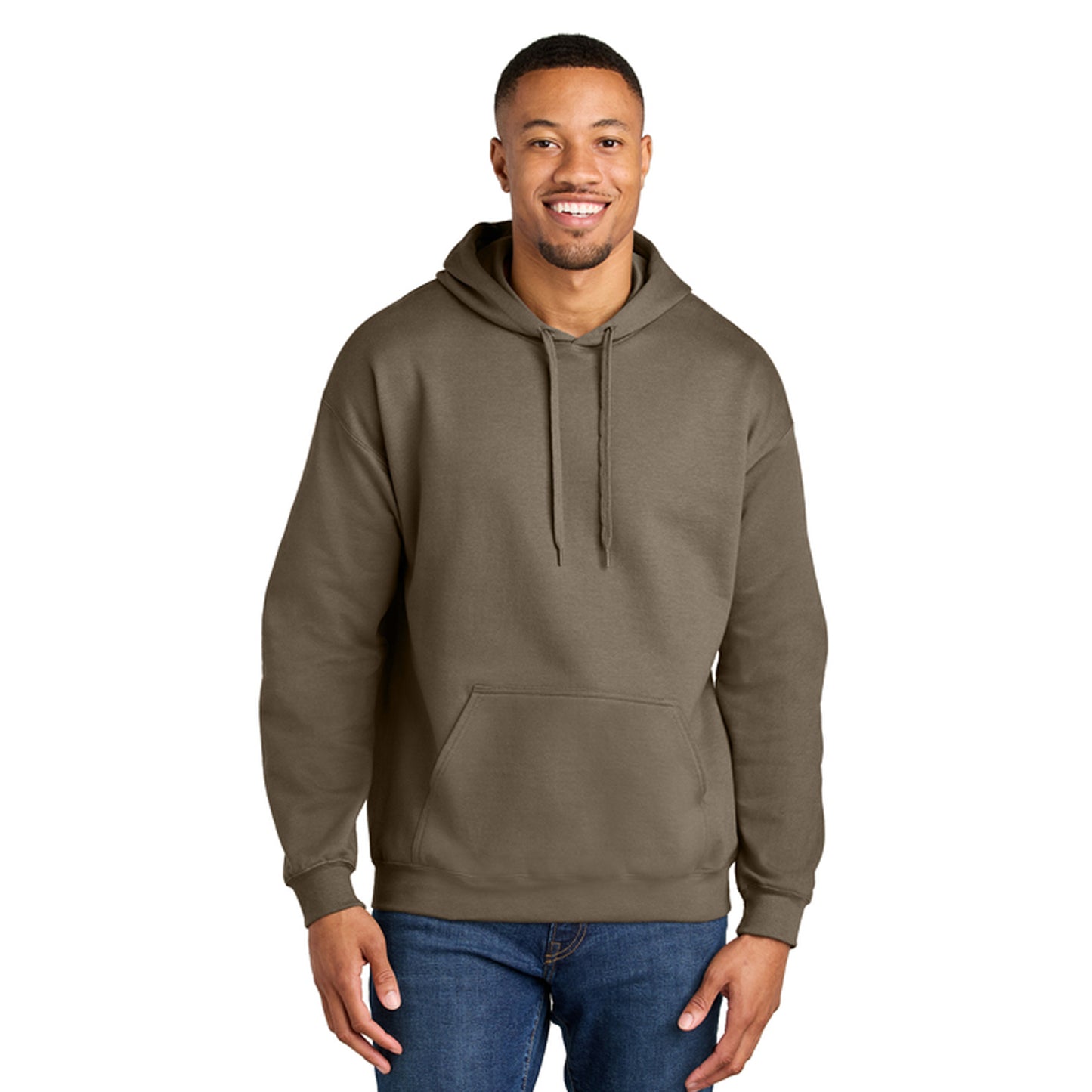 Brown Savana - Side - Gildan Mens Midweight Soft Touch Hoodie
