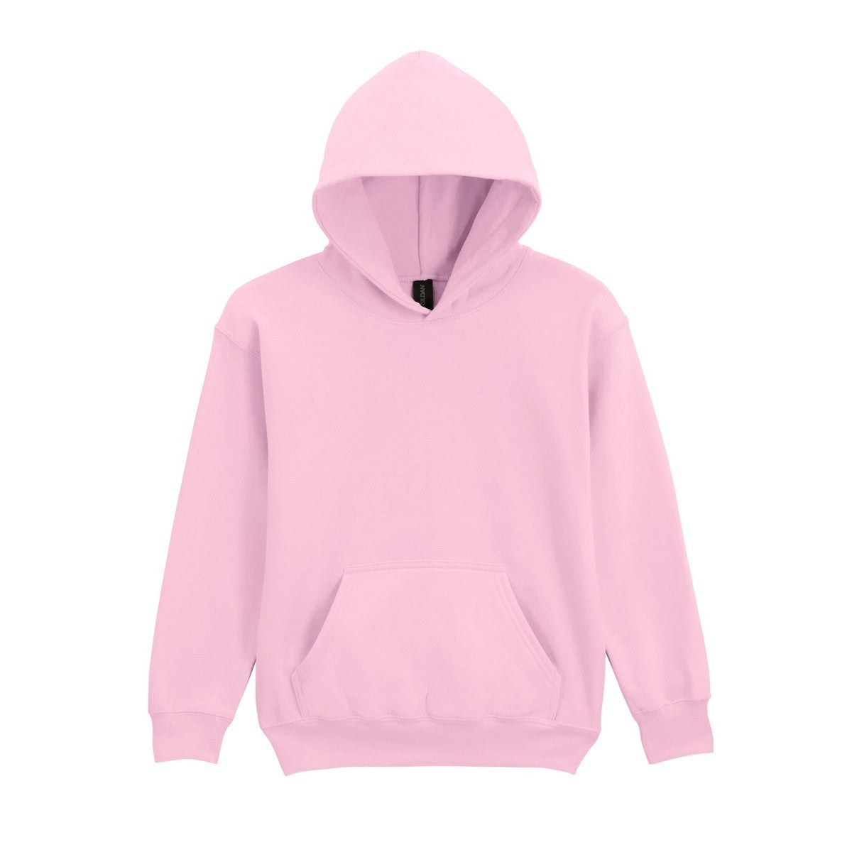Light Pink - Front - Gildan Childrens-Kids Soft Touch Midweight Hoodie