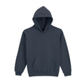 Dark Heather - Front - Gildan Childrens-Kids Soft Touch Midweight Hoodie