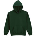 Forest Green - Front - Gildan Childrens-Kids Soft Touch Midweight Hoodie