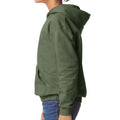 Military Green - Side - Gildan Childrens-Kids Soft Touch Midweight Hoodie