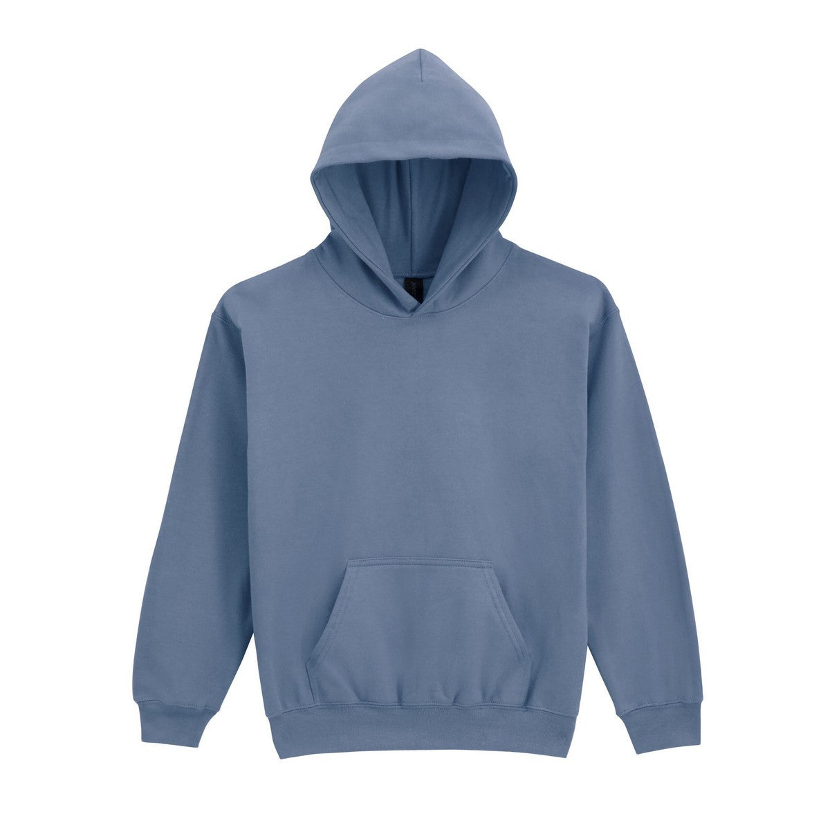 Stone Blue - Front - Gildan Childrens-Kids Soft Touch Midweight Hoodie
