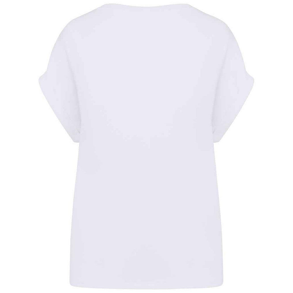White - Back - Native Spirit Womens-Ladies Roll Sleeve T-Shirt