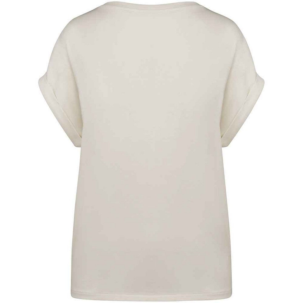 Ivory - Back - Native Spirit Womens-Ladies Roll Sleeve T-Shirt