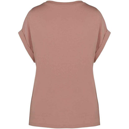 Petal Rose - Back - Native Spirit Womens-Ladies Roll Sleeve T-Shirt