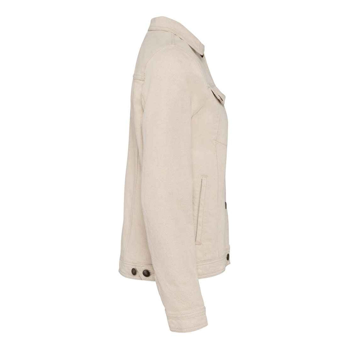 Raw Natural - Side - Native Spirit Womens-Ladies Hemp Jacket