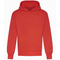 Soft Red - Front - Awdis Unisex Adult Signature Heavyweight Hoodie