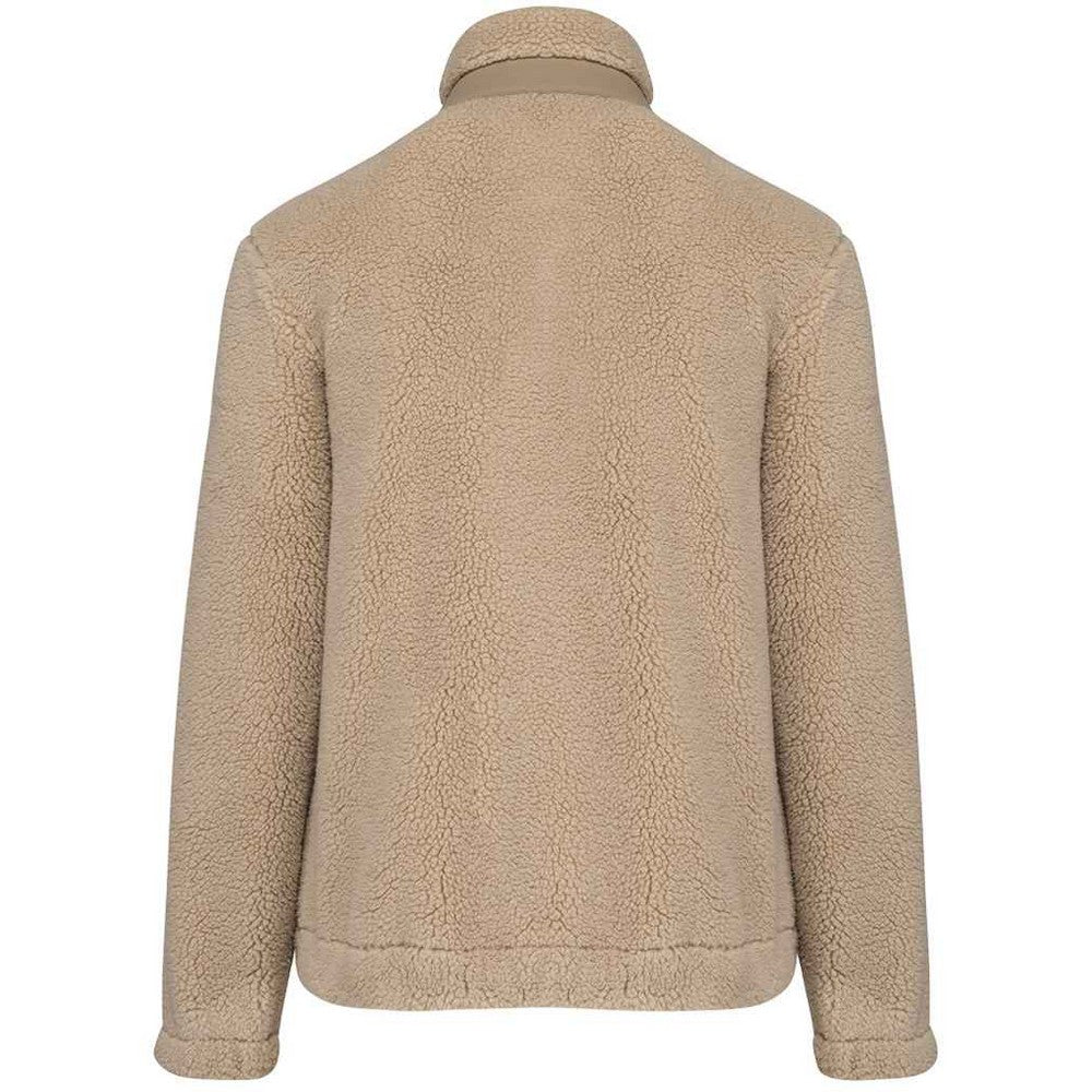 Wet Sand-Driftwood - Back - Native Spirit Unisex Adult Sherpa Padded Jacket