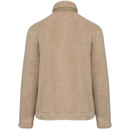 Wet Sand-Driftwood - Back - Native Spirit Unisex Adult Sherpa Padded Jacket
