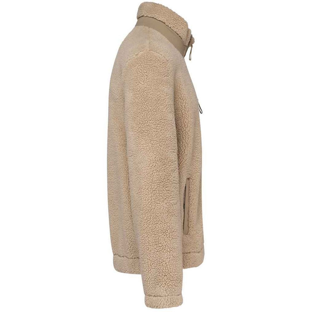 Wet Sand-Driftwood - Side - Native Spirit Unisex Adult Sherpa Padded Jacket