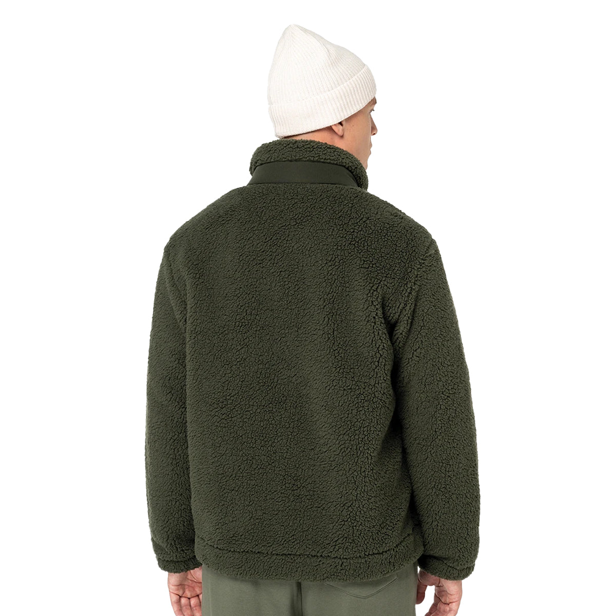 Forest Khaki-Dark Khaki - Back - Native Spirit Unisex Adult Sherpa Padded Jacket