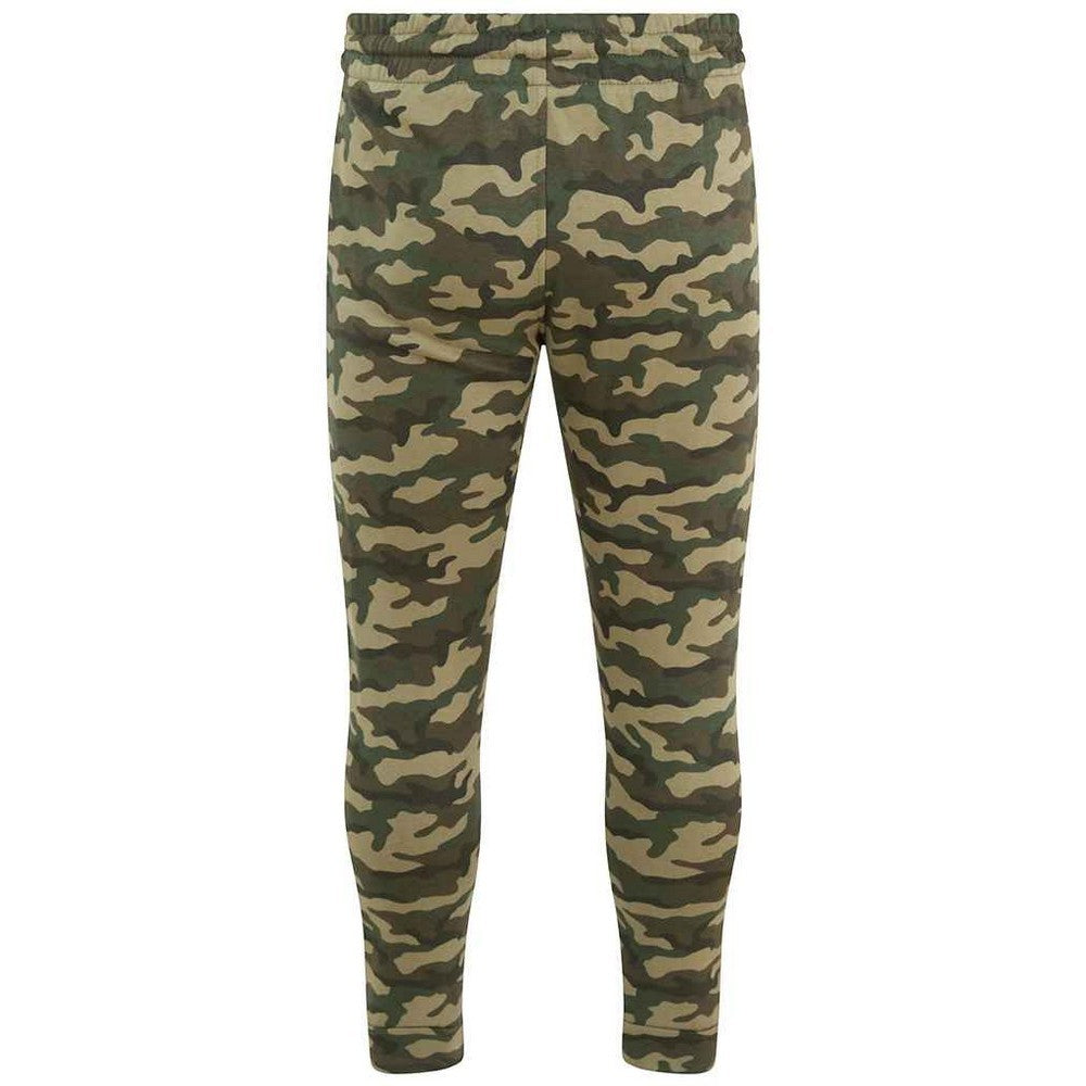 Green Camo - Back - Awdis Womens-Ladies Tapered Jogging Bottoms