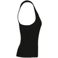 Black - Side - Native Spirit Womens-Ladies Ribbed Tank Top