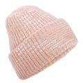 Strawberry Haze - Front - Beechfield Unisex Adult Patch Chunky Knit Beanie