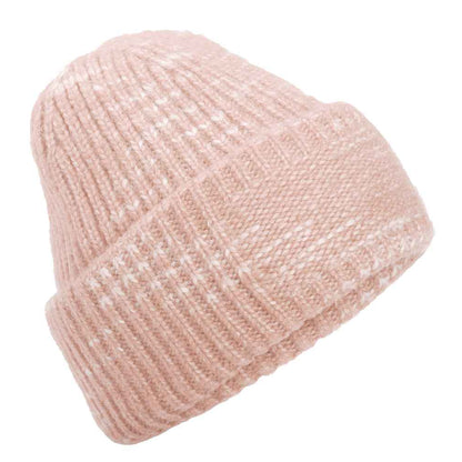 Strawberry Haze - Front - Beechfield Unisex Adult Patch Chunky Knit Beanie