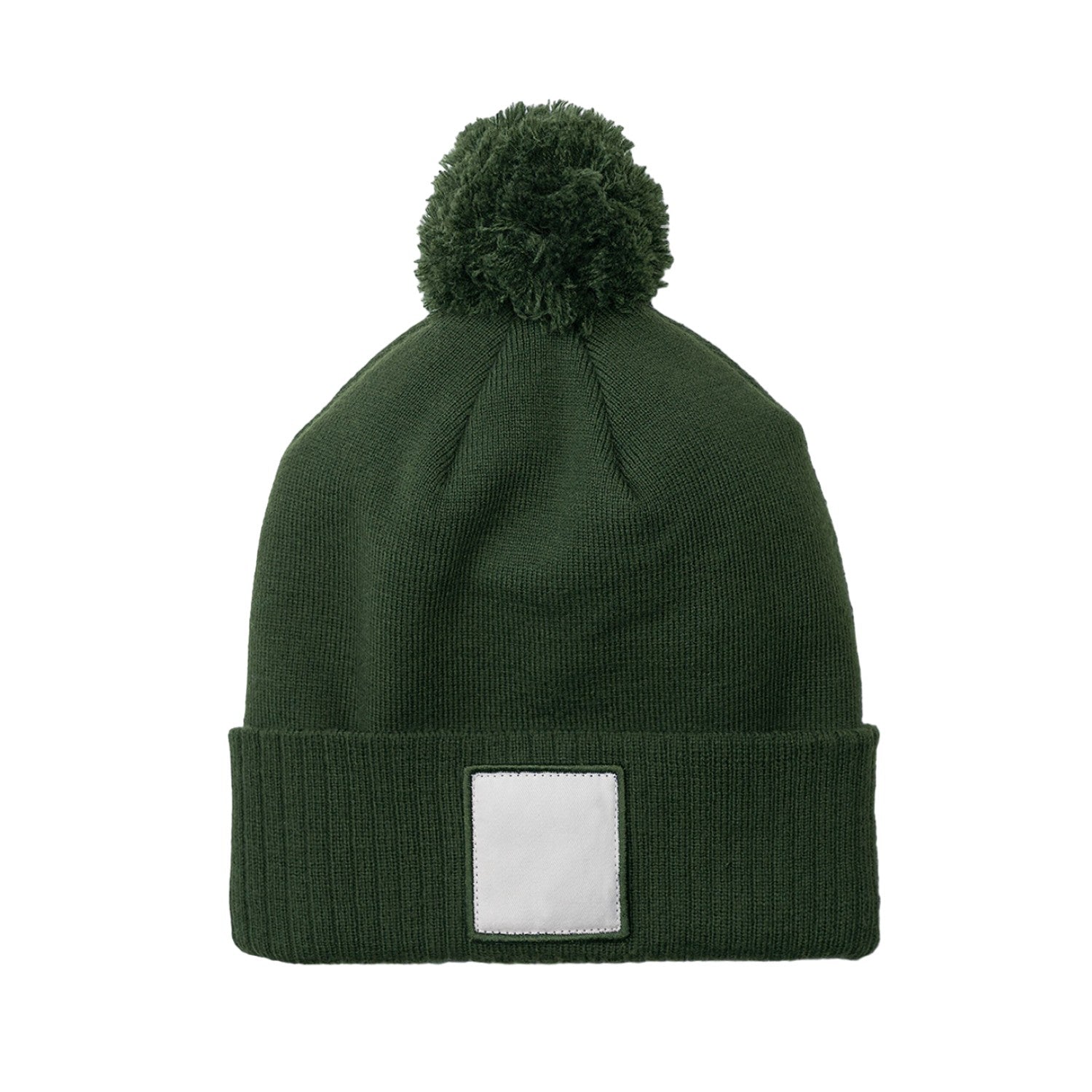 Olive Green - Back - Beechfield Unisex Adult Pom Pom Beanie