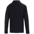 Deep Black - Back - NEOBLU Womens-Ladies Owen Pique Long-Sleeved Polo Shirt