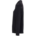 Deep Black - Side - NEOBLU Womens-Ladies Owen Pique Long-Sleeved Polo Shirt