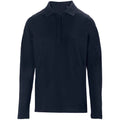 Night Blue - Front - NEOBLU Womens-Ladies Owen Pique Long-Sleeved Polo Shirt