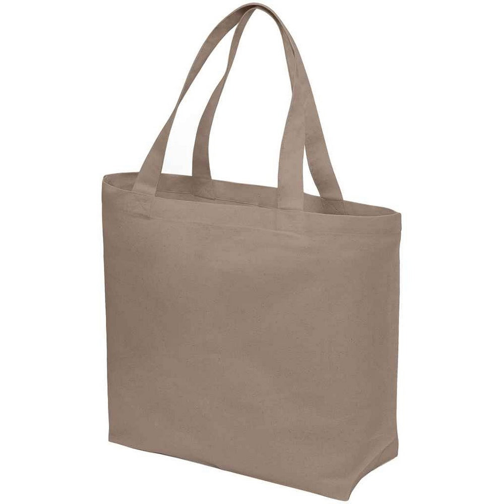 Mushroom - Back - Brand Lab Plain Oversized Tote Bag