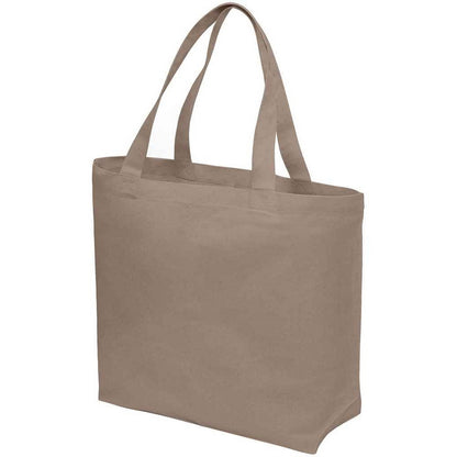 Mushroom - Back - Brand Lab Plain Oversized Tote Bag