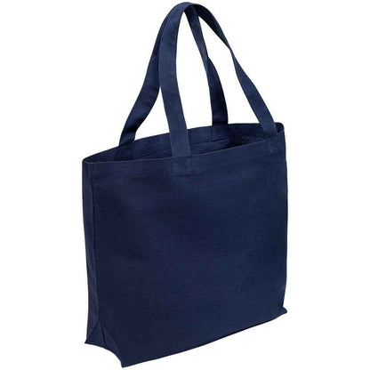 Navy - Front - Brand Lab Plain Oversized Tote Bag