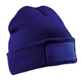 Royal Blue - Front - Result Genuine Recycled Printers Double Knit Recycled Beanie