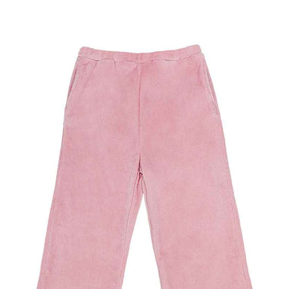 Blush Pink - Back - Brand Lab Womens-Ladies Plush Fleece Lounge Pants