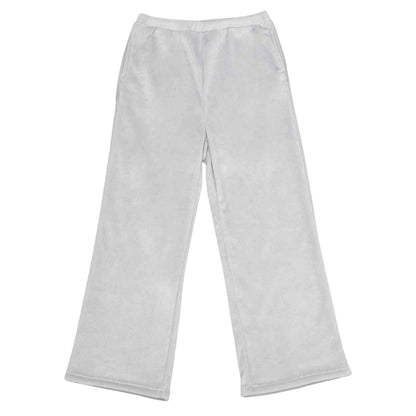 Silver Grey - Front - Brand Lab Womens-Ladies Plush Fleece Lounge Pants