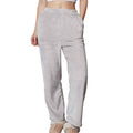 Silver Grey - Back - Brand Lab Womens-Ladies Plush Fleece Lounge Pants