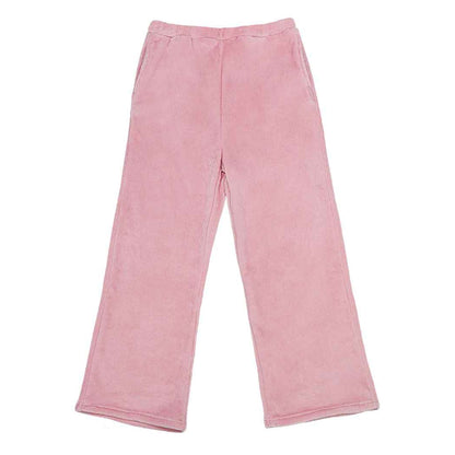 Blush Pink - Front - Brand Lab Womens-Ladies Plush Fleece Lounge Pants