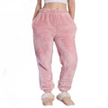 Blush Pink - Back - Brand Lab Unisex Adult Fluffy Fleece Jogging Bottoms