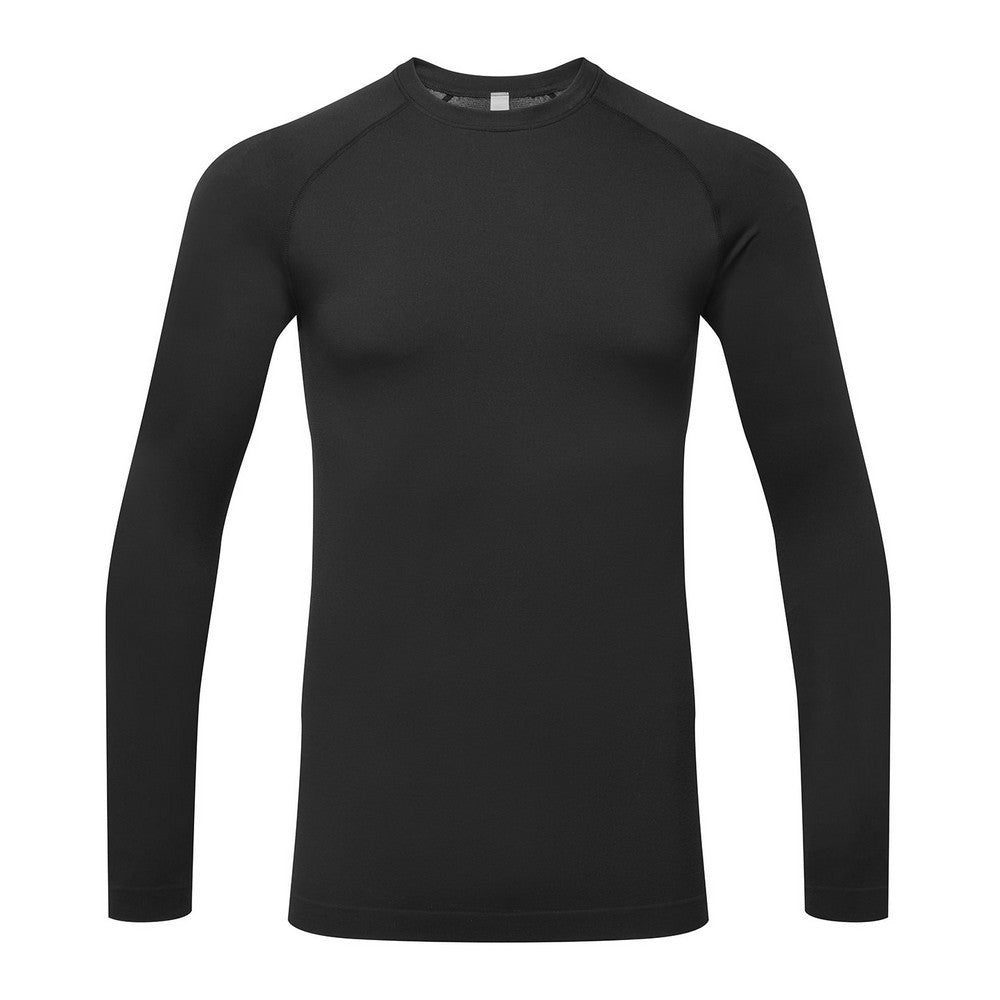 Black - Front - Onna Mens Unstoppable Fresh Underscrub Base Layer Top