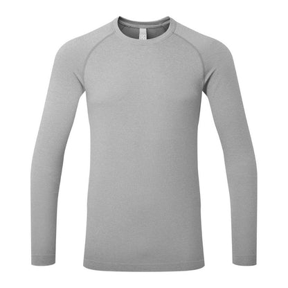 Heather Grey - Front - Onna Mens Unstoppable Fresh Underscrub Base Layer Top