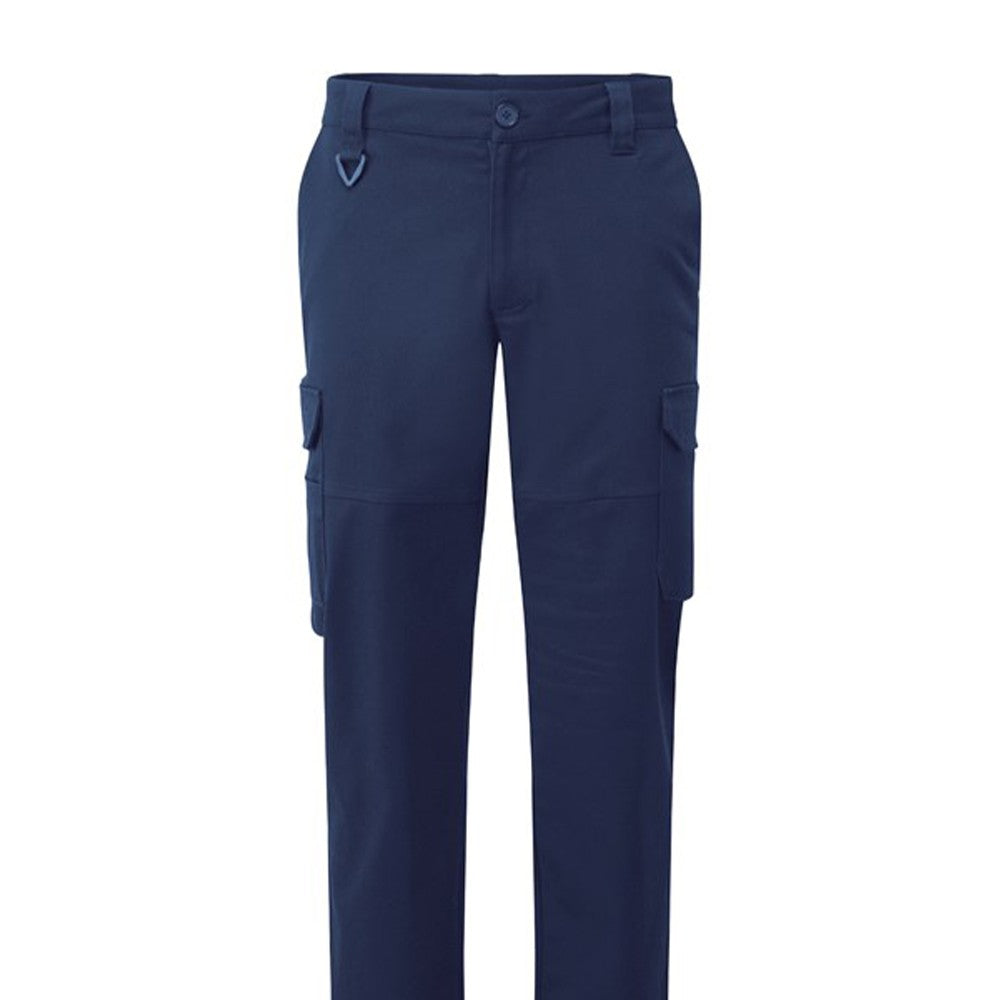 Navy - Back - Premium Unisex Adult Stretch Work Cargo Trousers