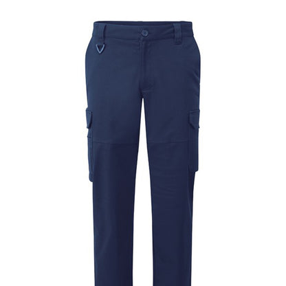 Navy - Back - Premium Unisex Adult Stretch Work Cargo Trousers