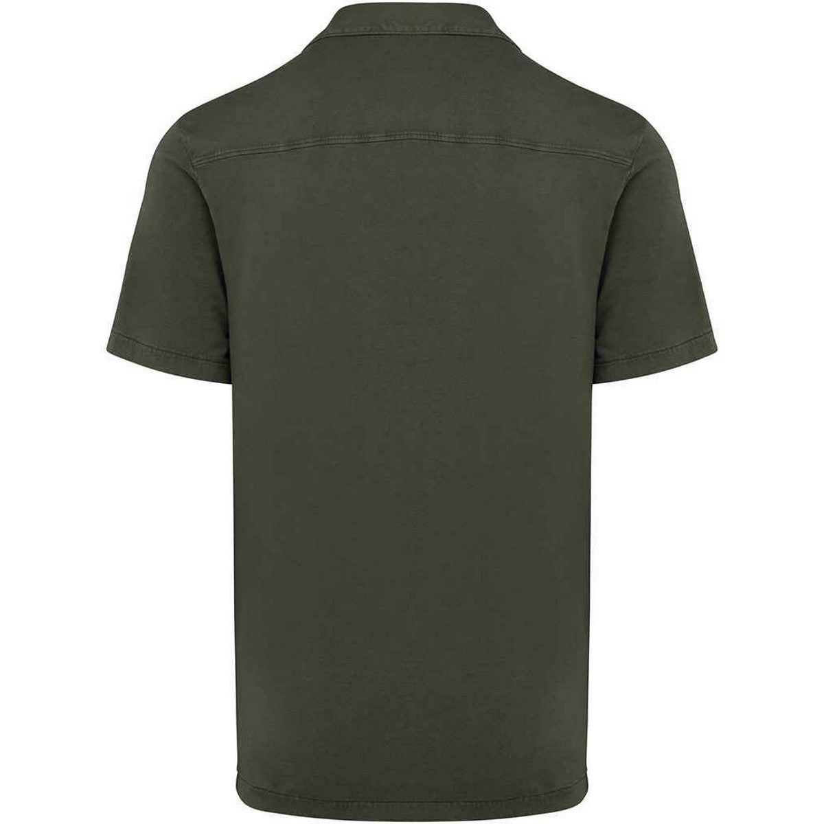 Washed Organic Khaki - Back - Native Spirit Mens Short-Sleeved Shirt