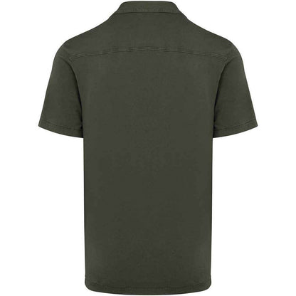 Washed Organic Khaki - Back - Native Spirit Mens Short-Sleeved Shirt