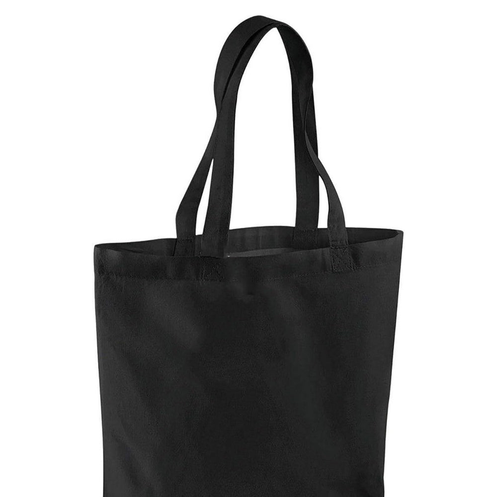 Black - Back - Brand Lab Plain Organic Oversized Tote Bag