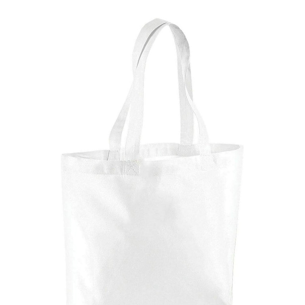 White - Back - Brand Lab Plain Organic Oversized Tote Bag