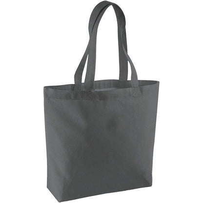 Mushroom - Front - Brand Lab Plain Organic Oversized Tote Bag