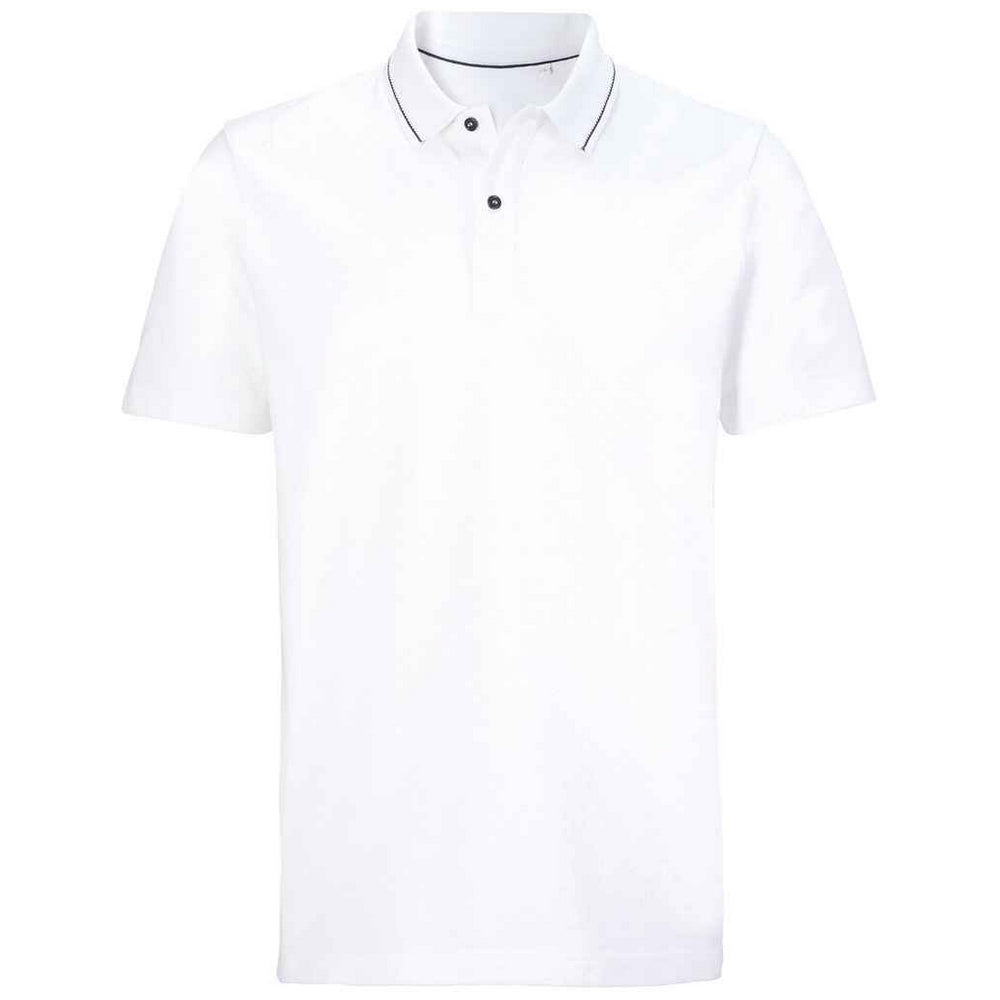 Optic White - Front - NEOBLU Mens Polo Shirt