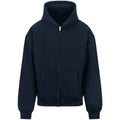 New French Navy - Front - Awdis Unisex Adult Signature Heavyweight Full Zip Hoodie