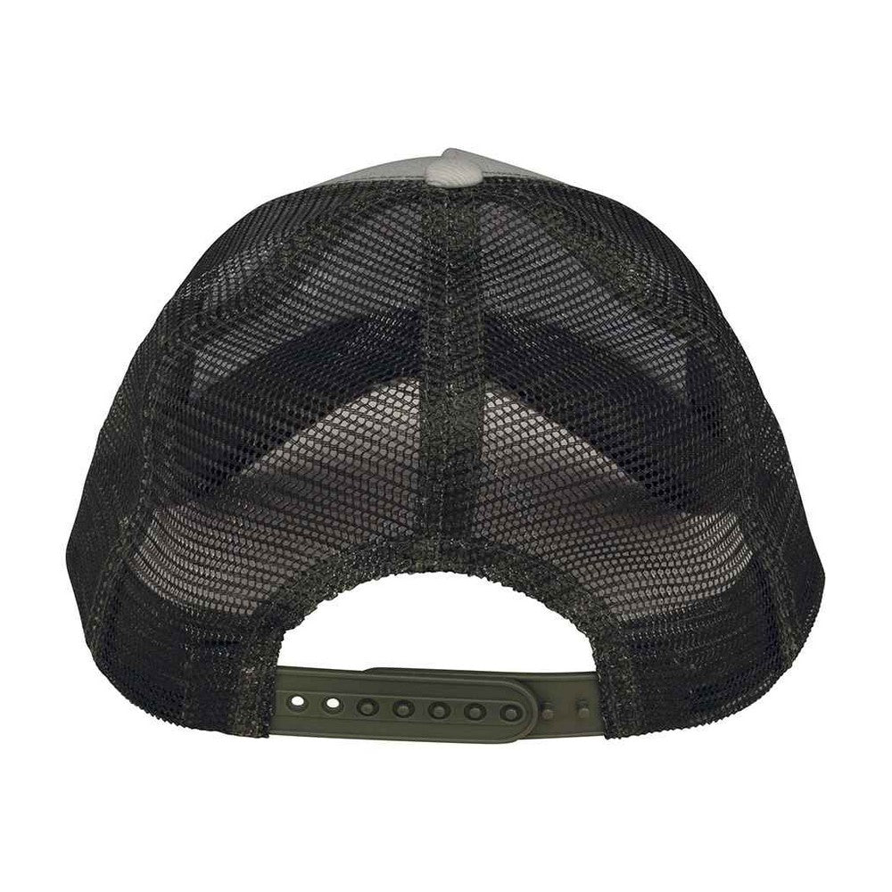 Ivory-Cherry-Khaki Brown - Back - Native Spirit 5 Panel Trucker Cap