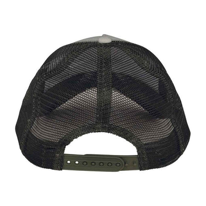 Ivory-Cherry-Khaki Brown - Back - Native Spirit 5 Panel Trucker Cap