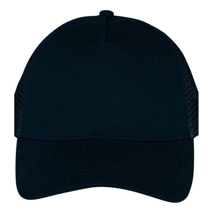 Black - Front - Native Spirit 5 Panel Trucker Cap