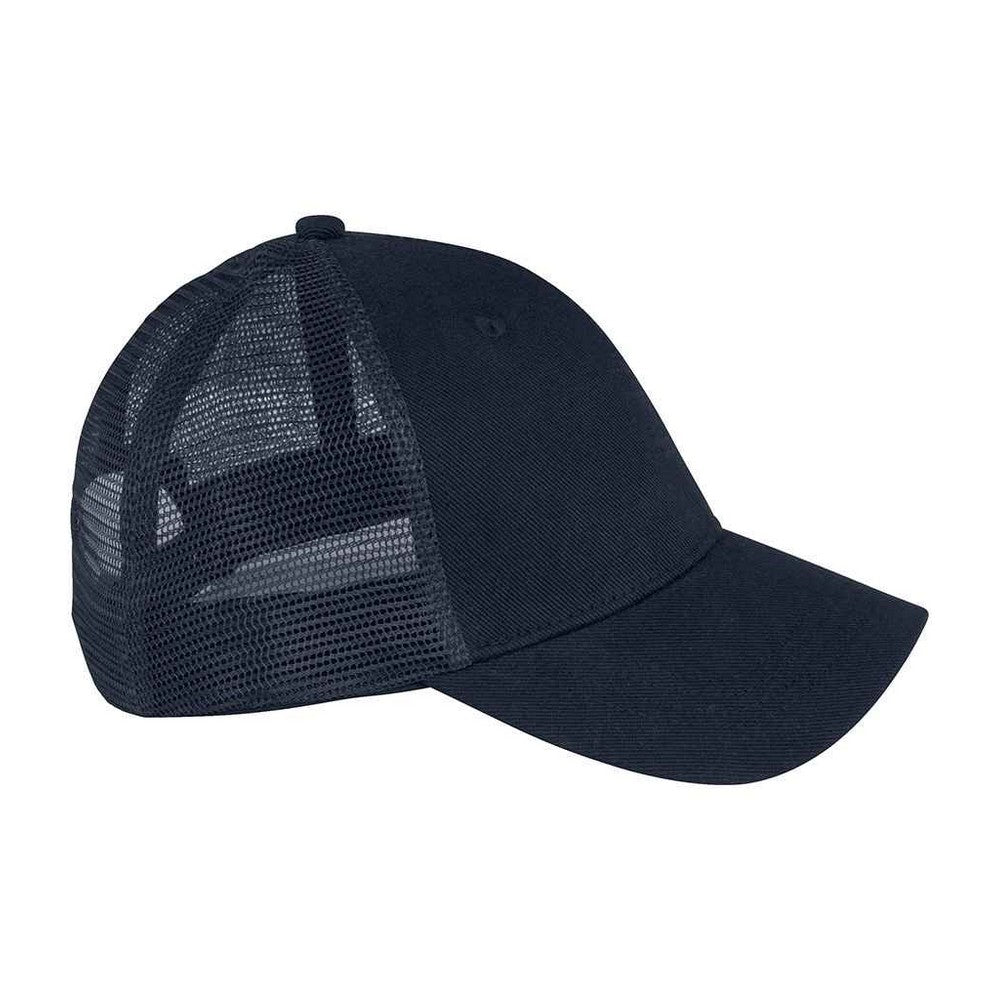 Navy - Side - Native Spirit 5 Panel Trucker Cap